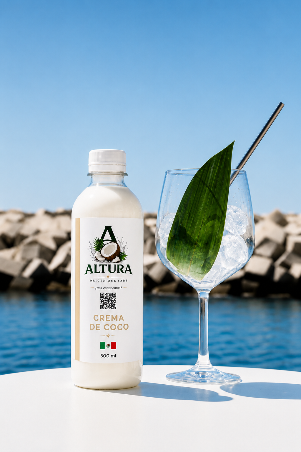 Agua fresca ALTURA sabor Crema de Coco