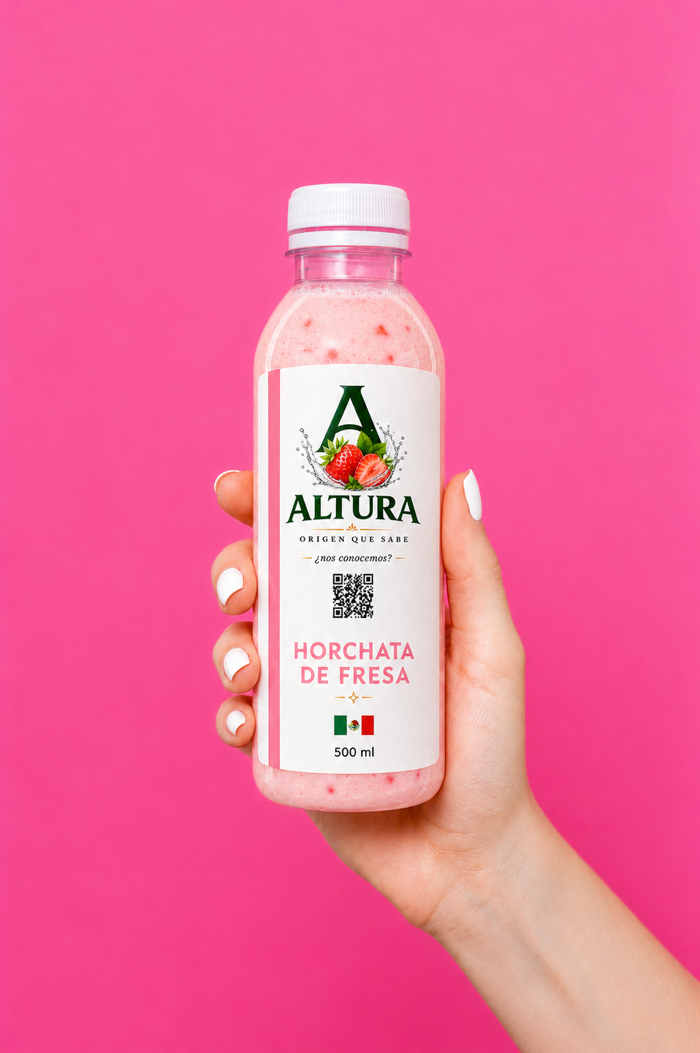 Agua fresca ALTURA sabor Horchata de Fresa